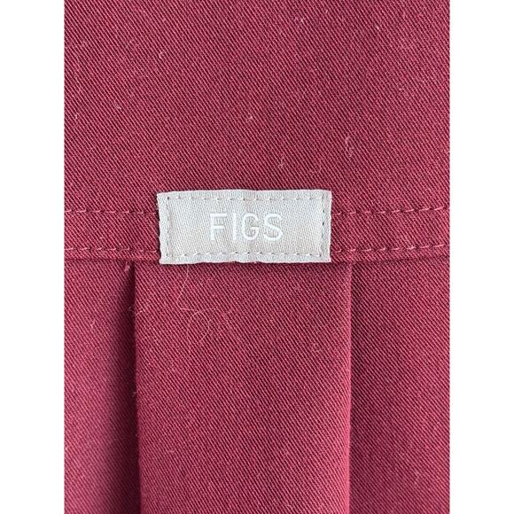 Figs Technical Collection Rafaela Oversized Scrub Top Burgundy Women's Size XXS - Picture 6 of 8